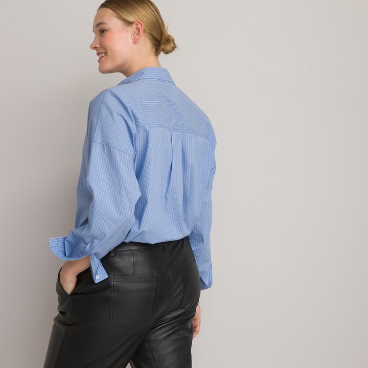Image du produit La Redoute Collections Blouse ample à manches longues et à rayures (38)
