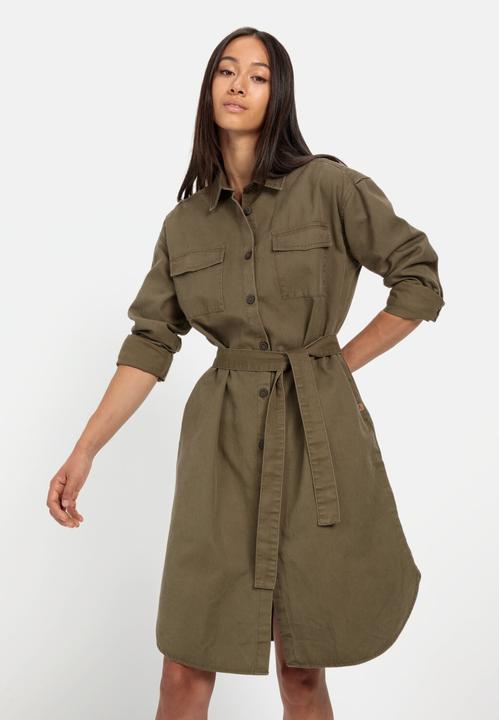 Image du produit Camel Active Robe chemisier avec ceinture à nouer en tissu (XL)