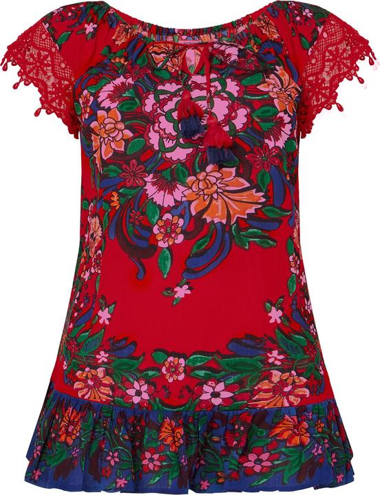 Actual product image Joe Browns Lace Sleeve Tassel Top (40)