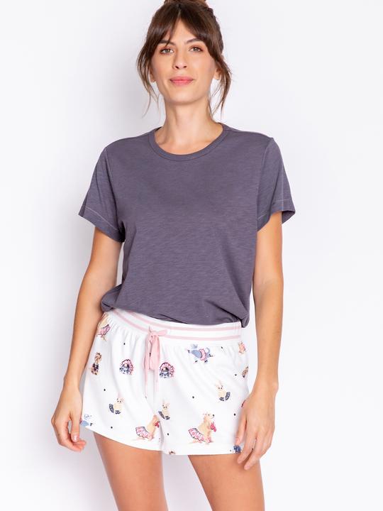 Produktbild Pj Salvage Shorts weiss/klein gemustert (40)