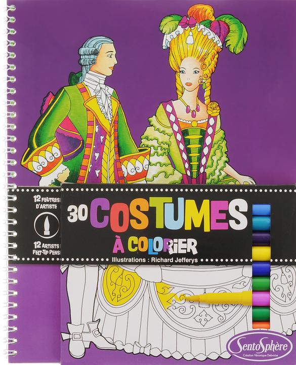 Image du produit Sentosphere Carnet De Coloriage Costumes + Feutres
