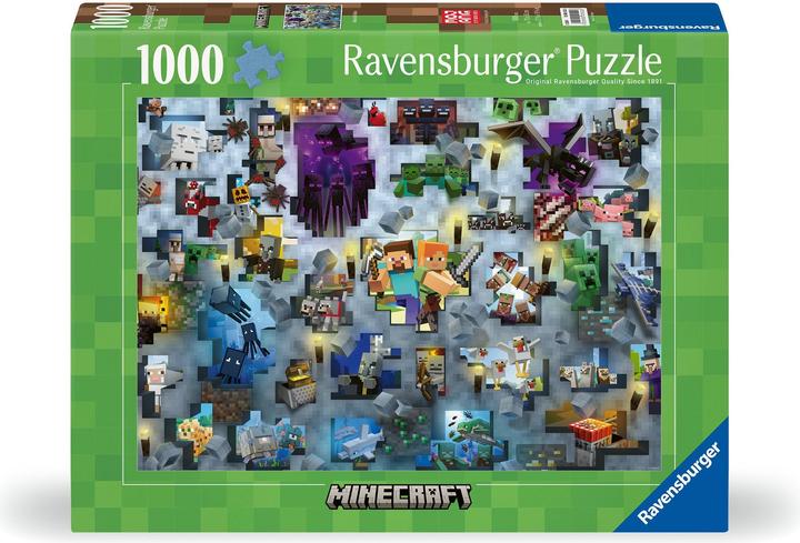 Image du produit Ravensburger Minecraft Mobs (1000 pièces)
