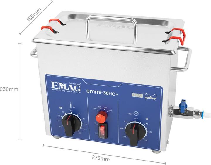 Produktbild Emag Emmi-30HC Plus Ultraschallreiniger Universal 180 W 3.2 l mit Heizung (40 kHz, 3000 ml)