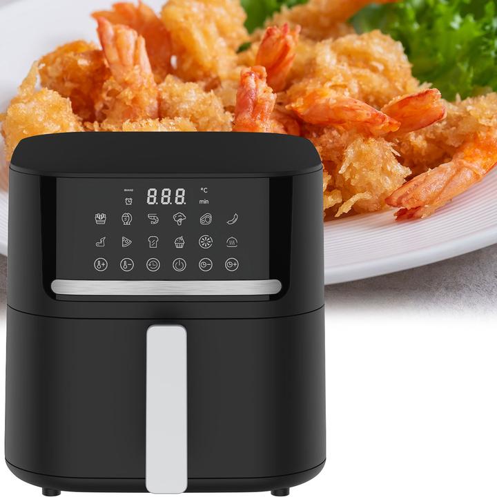 Produktbild Casativo Heissluftfritteuse mit 11 Koch-Programmen, 6,5 l, inkl. Silikonform, 1600 Watt