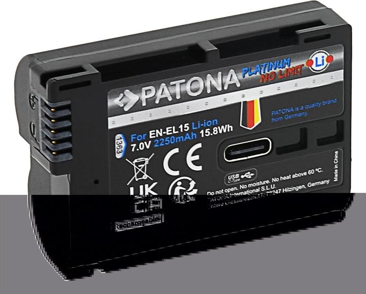 Produktbild Patona Platinum Akku mit USB-C Input Canon LP-E6NH (Akku)