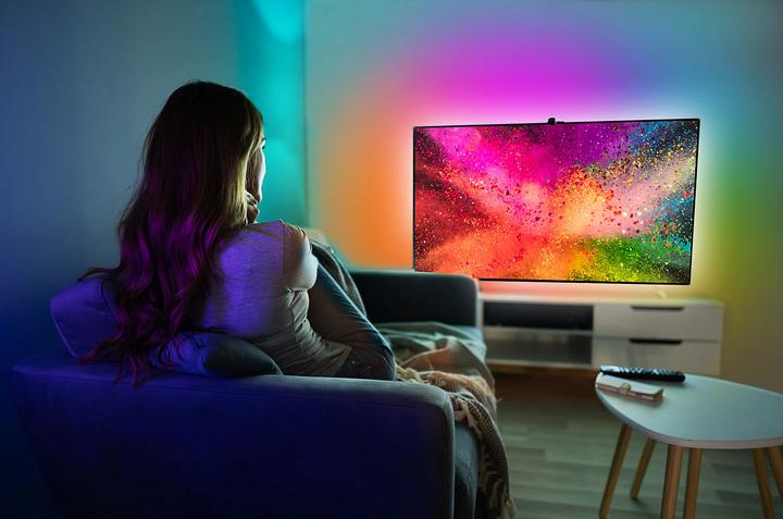 Image du produit Luminea TV-Hintergrundbeleuchtung mit Kamera (3.80 m)