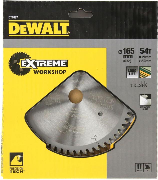 Image du produit DeWalt TRESPA EXTREME KSB 165x20x2.3 54ZHW DT1087