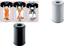 Actual product image Helit Safety waste container (30 l)