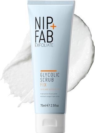 Actual product image Nip + Fab Nip Fab Glycolic Acid Fix Face Scrub with Salicylic Acid AHA/BHA Exfoliating Facial Cleanser Polish (Cleaning cloths, 75 ml)