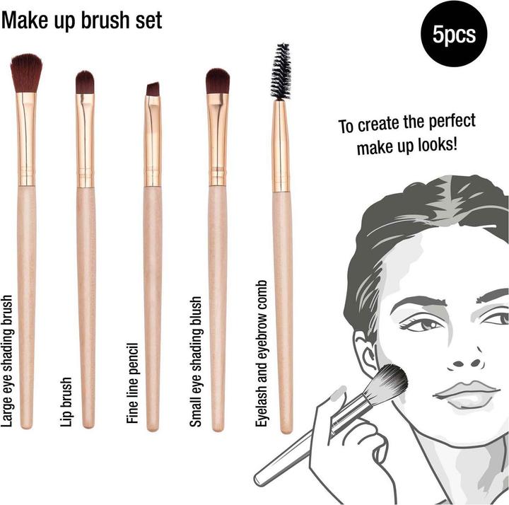 Actual product image Make up brush set 5pc (Set)