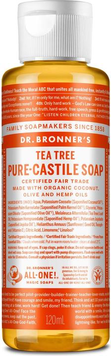Dr. Bronner's - 18-IN-1 Flüssigseife Teatree (Flüssigseife, 120 ml)