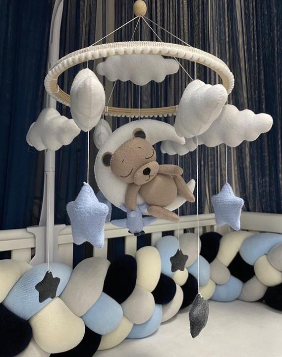 Image du produit Baby-Nest Mobile pour bébé Ours fait main