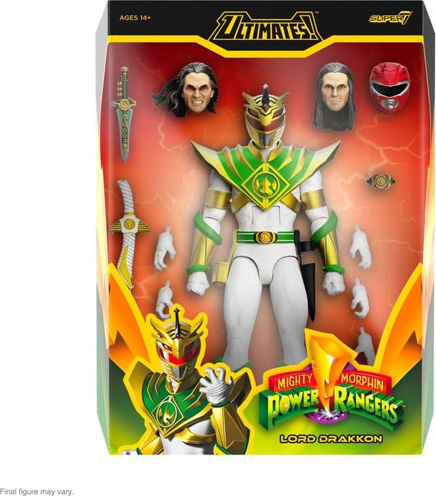 Actual product image Super7 Power Rangers Ultimates action figure Mighty Morphin Power Rangers Lord Drakkon 18 cm