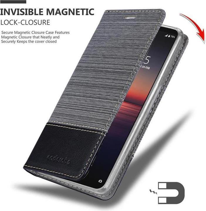 Actual product image Cadorabo Book Jeans Optics Cover (Sony Xperia 1 II)