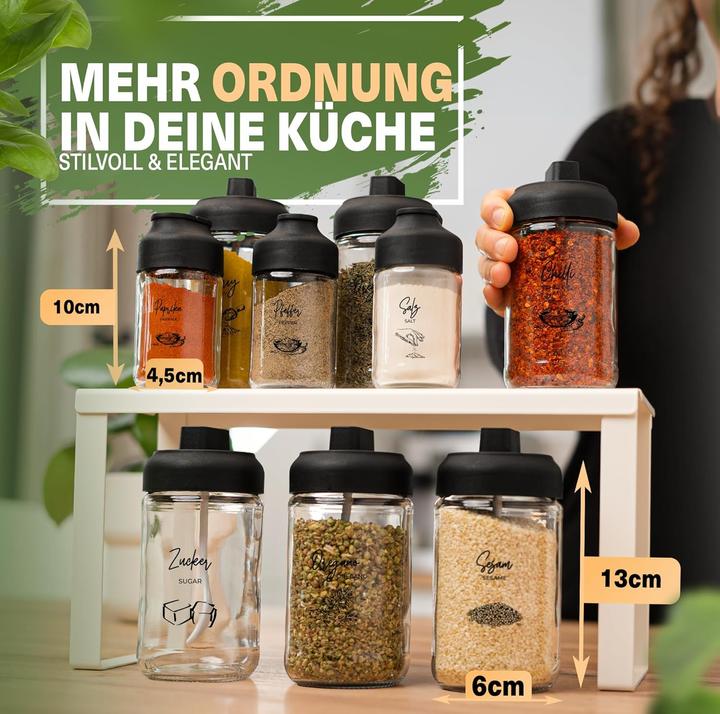 Produktbild Viwares 9-teiliges Gewürzgläser Set