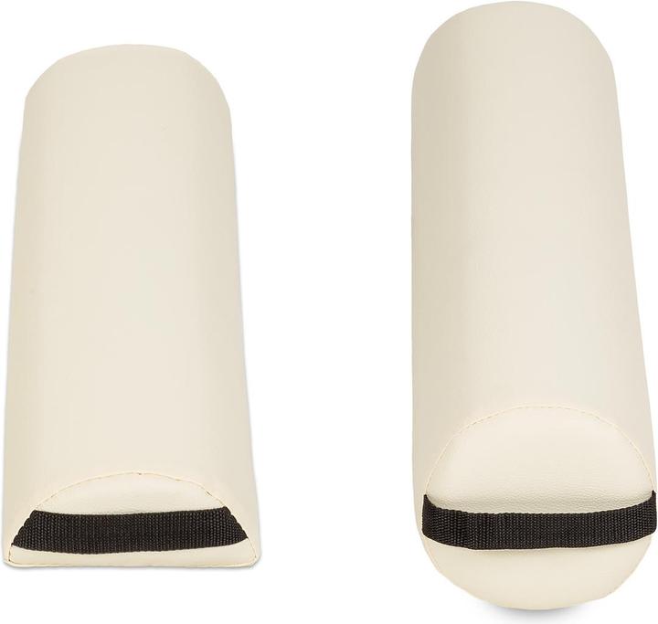 Immagine prodotto tectake Lettino da massaggio ovale a 3 zone con 5 cm di imbottitura, rulli e supporto in legno