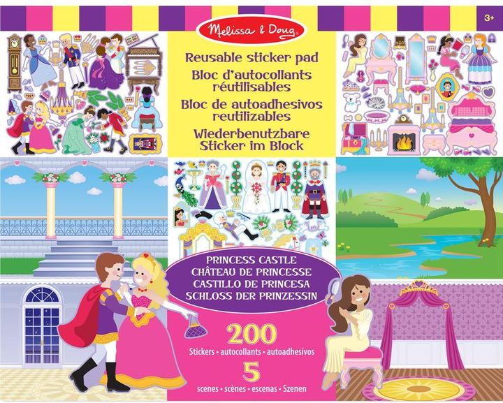Melissa & Doug Reusable Stickers In Block Princess Castle
