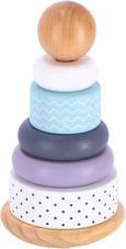 Actual product image Jipy Stacking Tower Ring Wood Uni Colour