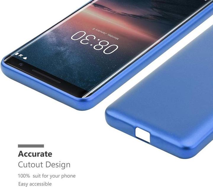 Image du produit Cadorabo Couverture métallique mate TPU (Nokia 8 Sirocco)