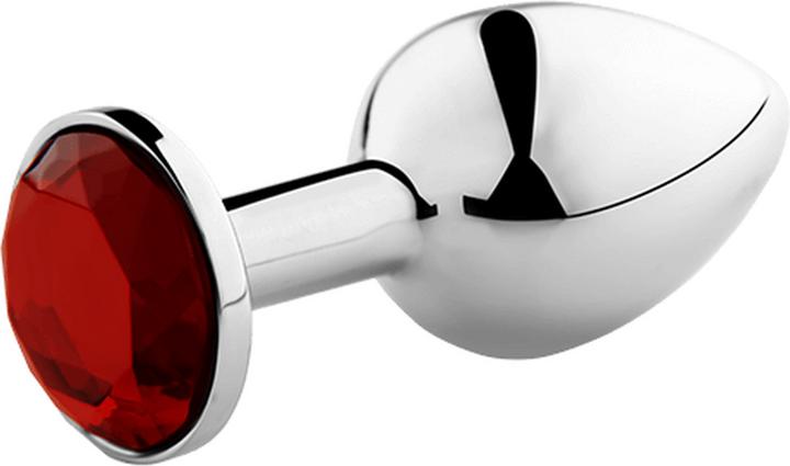 Produktbild Secret play Analplug aus Metall mit Diamant-Stopper (rot)