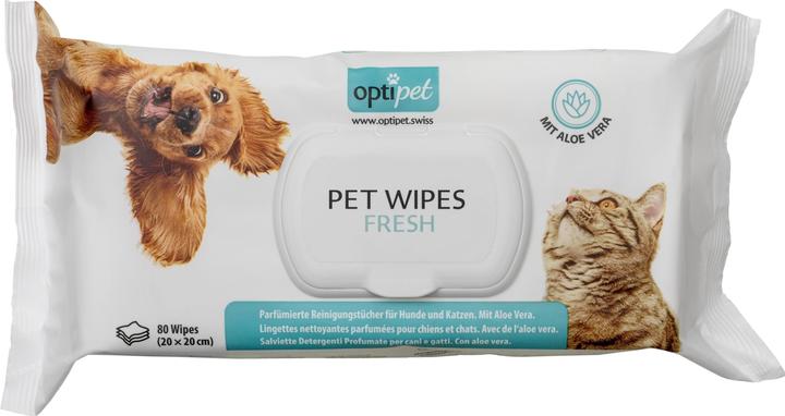 Actual product image OptiPet Cleaning wipes Pet Wipes (Cat, Dog, 80 ml)