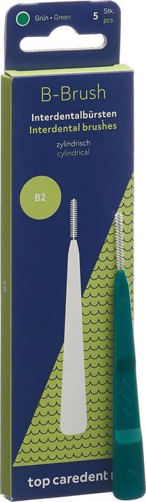 Actual product image Top Caredent B2 IDBG-G Interdentalbürste grün >1.3mm (5 x, 3 mm)
