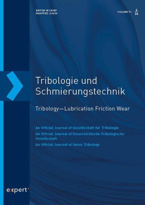 Actual product image Tribologie und Schmierungstechnik 71, 4 (2024) (English, Manfred Jungk, 2024)
