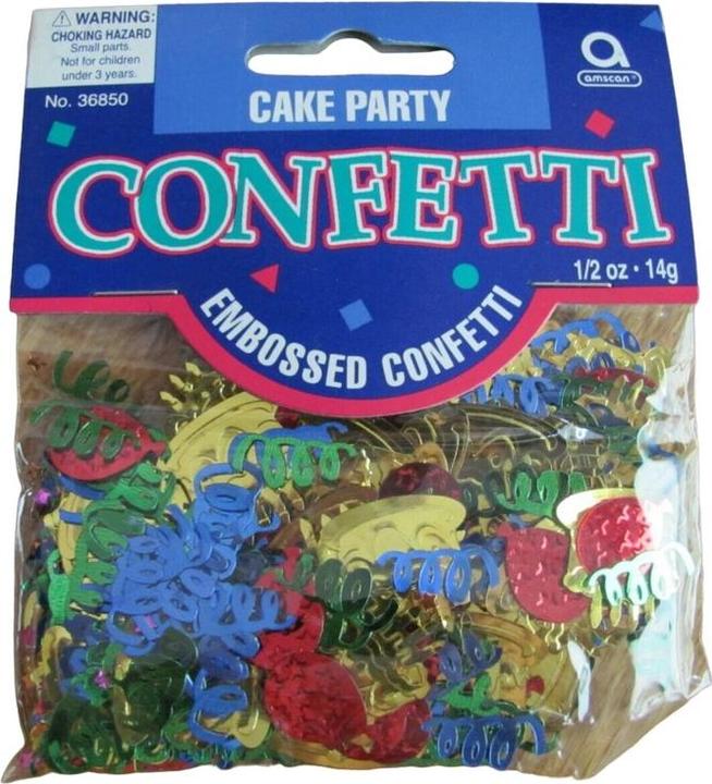 Actual product image Amscan Foil Cake Confetti
