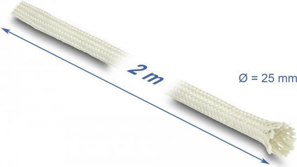 Produktbild Delock Geflechtschlauch aus Nomex Fasern 2 m x 25 (Kabelschlauch, 200 cm)