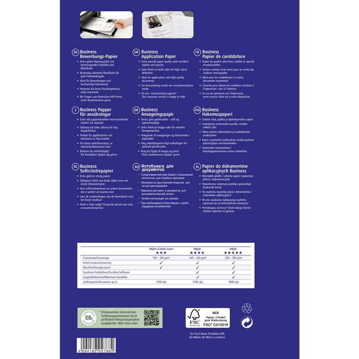 Produktbild Avery Inkjet-Bewerbungspapier, 200 Blatt (100 g/m², 200 x, A4)