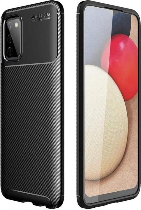 Produktbild Screenguard Samsung Galaxy A02s Hülle Carbon Design TPU Case (Samsung Galaxy A02s)