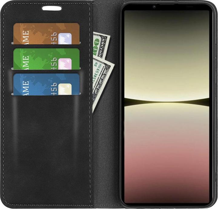 Actual product image Cover-Discount Sony Xperia 10 V - Stand Flip Case Cover black (Sony Xperia 10 V)