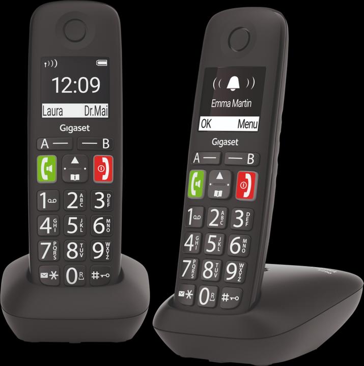 Immagine prodotto Gigaset E290M - Vasta gamma di telefoni - DECT-set DUO - Zwart