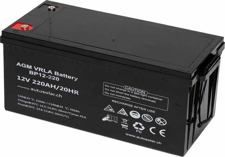 Image du produit Autosolar Kit solaire complet 330W flexible avec batterie AGM 220Ah (320 W)