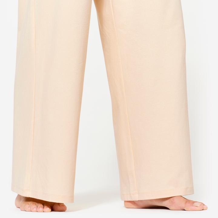 Actual product image Domyos Jogginghose Damen weit - 520 cremeweiss (W26/L30)