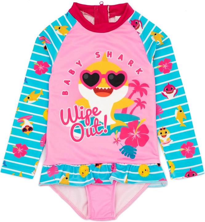 Immagine prodotto Pinkfong Pulisci! Costume da bagno Ragazze Manica Lunga (116)
