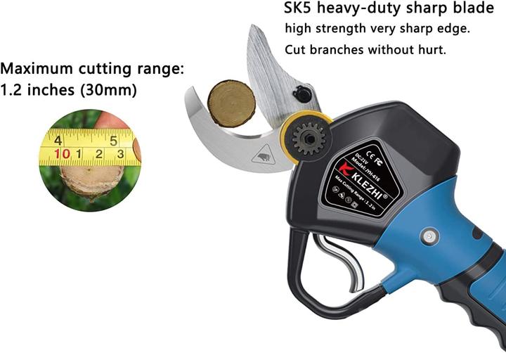Image du produit Klezhi Sécateur électrique sans fil, noir