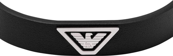 Immagine prodotto Emporio Armani Bracciale con logo dell'aquila (24.70 cm, Acciaio inossidabile, Cuoio)
