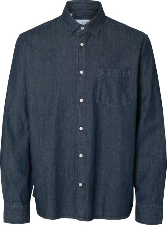 Selected Homme Slhregcarlo Denim Ls Shirt Noos