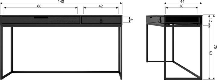 Actual product image Woood Silas (75 x 140 x 44 cm)