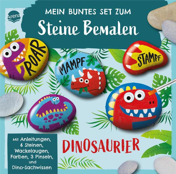 Immagine prodotto Arena Il mio set colorato per dipingere le pietre. Dinosauro