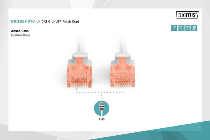 Produktbild Digitus Netzwerkkabel (U/UTP, CAT6, 7 m)