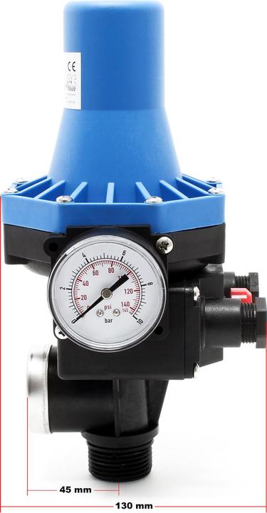 Actual product image Wiltec Pressure switch for domestic pumps fountain pumps SKD 3 230V single phase (Domestic water pump)