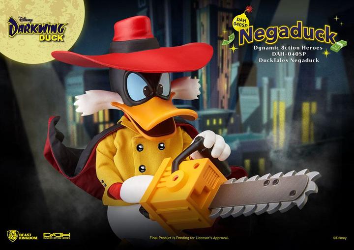 Actual product image Beast Kingdom Darkwing Duck : Negaduck AF Dynamic Action Hero