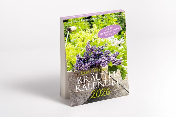 Actual product image Liesel Malm's herbal calendar 2026. Through the year with the healing power of nature (Hardcover, German)