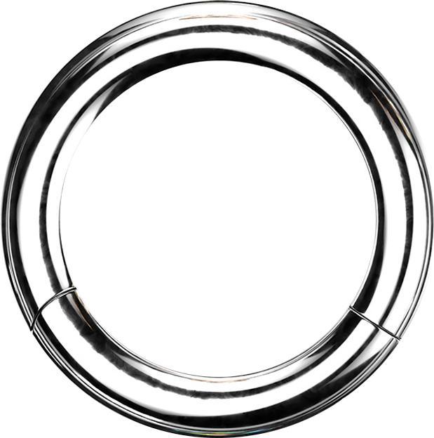 Produktbild Star Piercing Segmentring klappbar silber (Chirurgenstahl 316L, ohne Messing)
