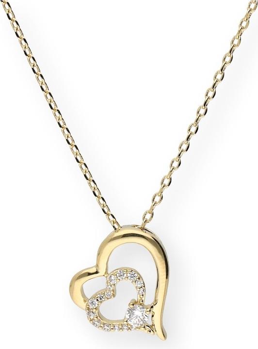 Actual product image Carat hearts (Brass Plaqué Or, 42 cm)