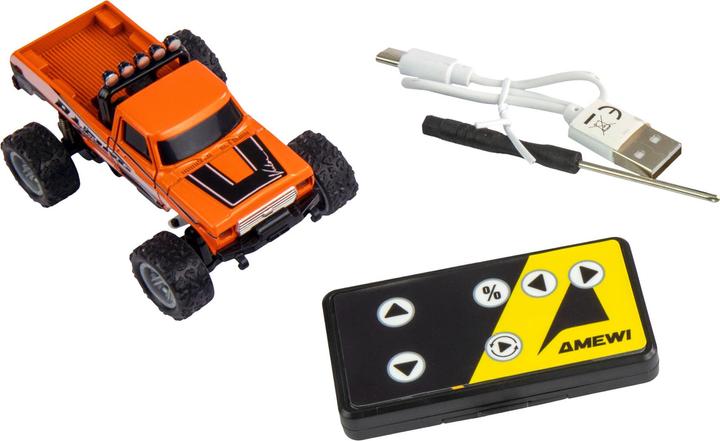 Produktbild Amewi Monster Truck Die Cast 1:64 RTR, Orange, Altersempfehlung (RTR Ready-to-Run)