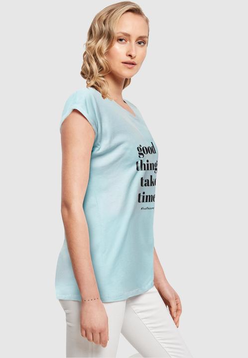 Immagine prodotto Merchcode Maglietta da donna "Le cose belle richiedono tempo" - 117487 (XL)