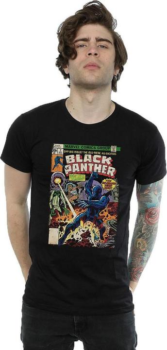 Actual product image Black Mens Cover Cotton T-Shirt (M)